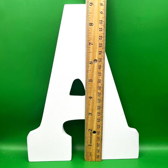 Wood Alphabet Letters A B C D White Crafting Home Décor Kids Room Classroom Art - Picture 2 of 12